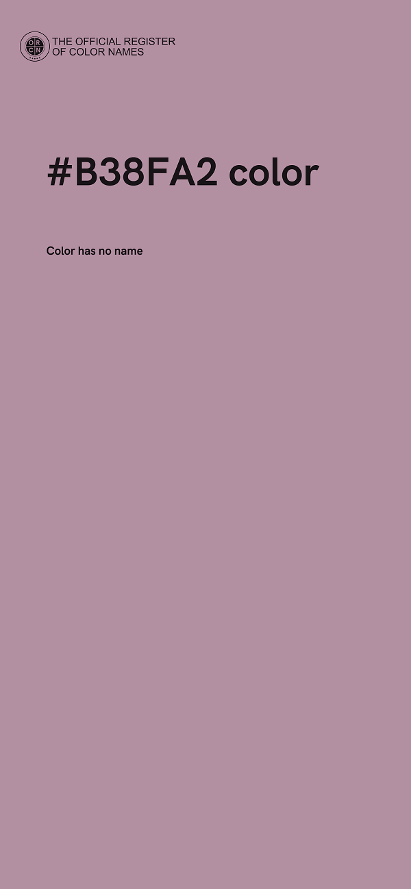 #B38FA2 color image