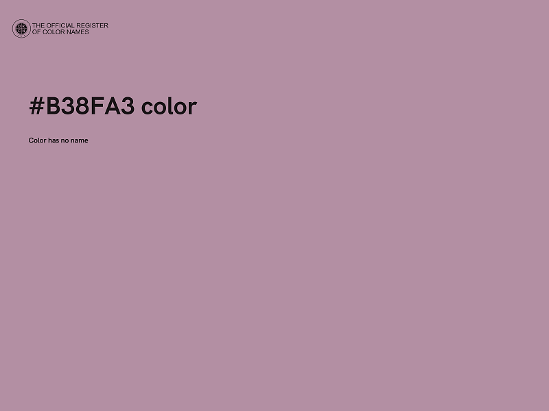 #B38FA3 color image