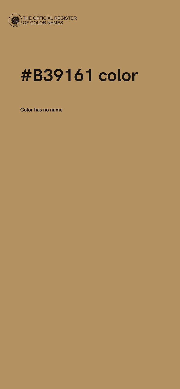 #B39161 color image