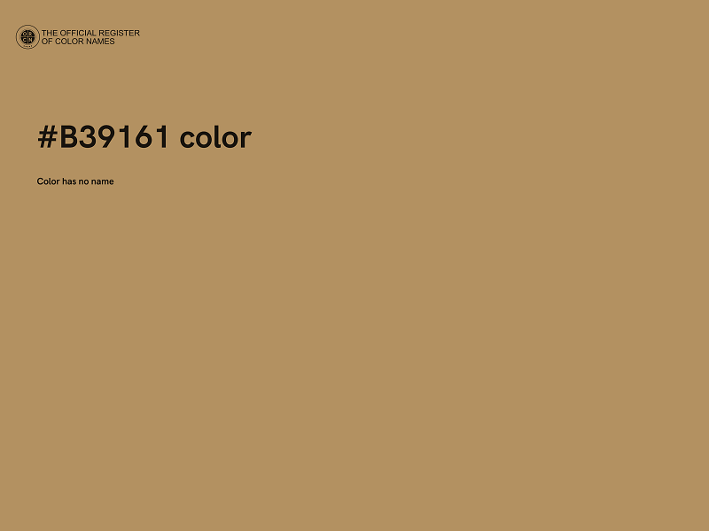 #B39161 color image