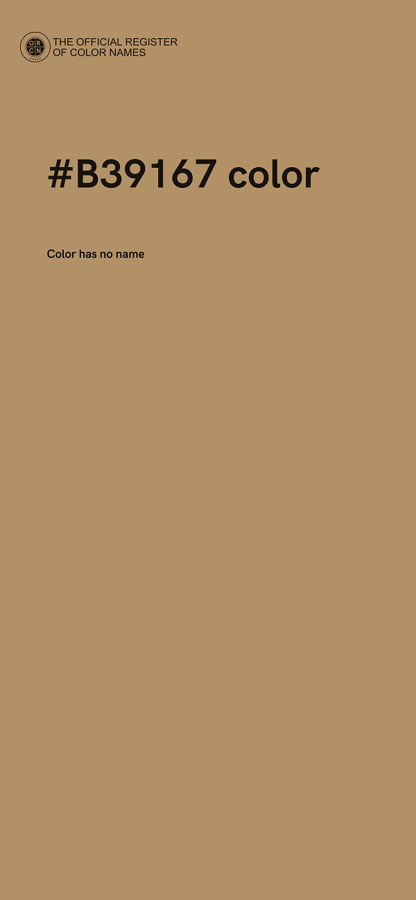 #B39167 color image