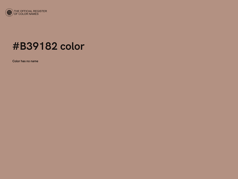 #B39182 color image