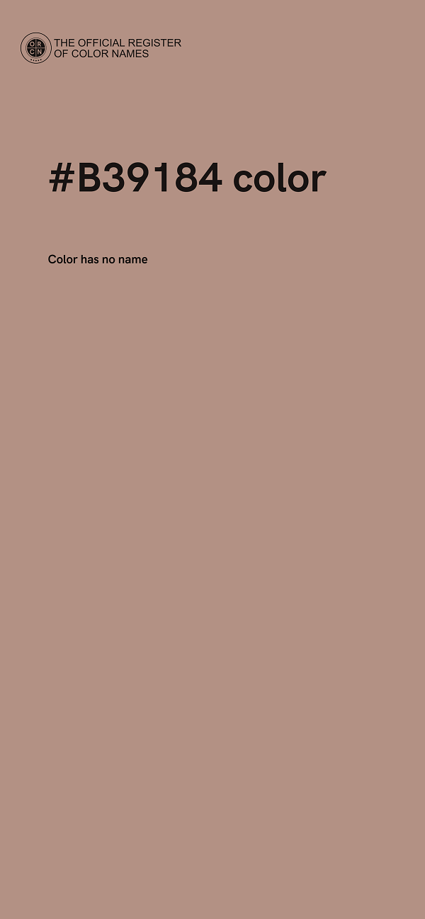 #B39184 color image