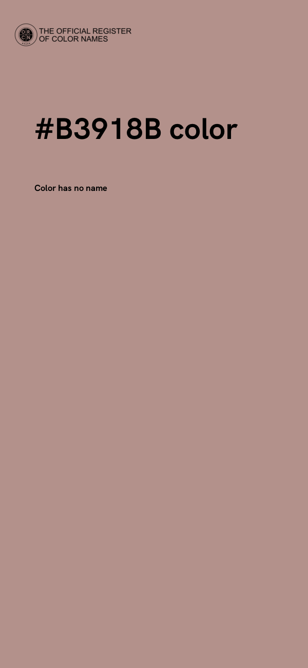 #B3918B color image
