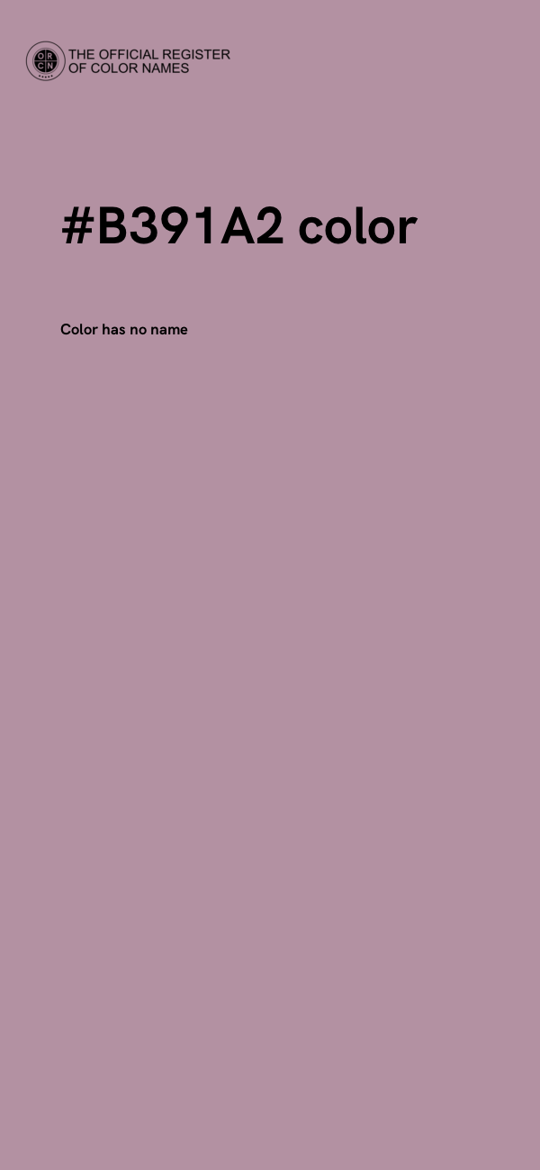 #B391A2 color image