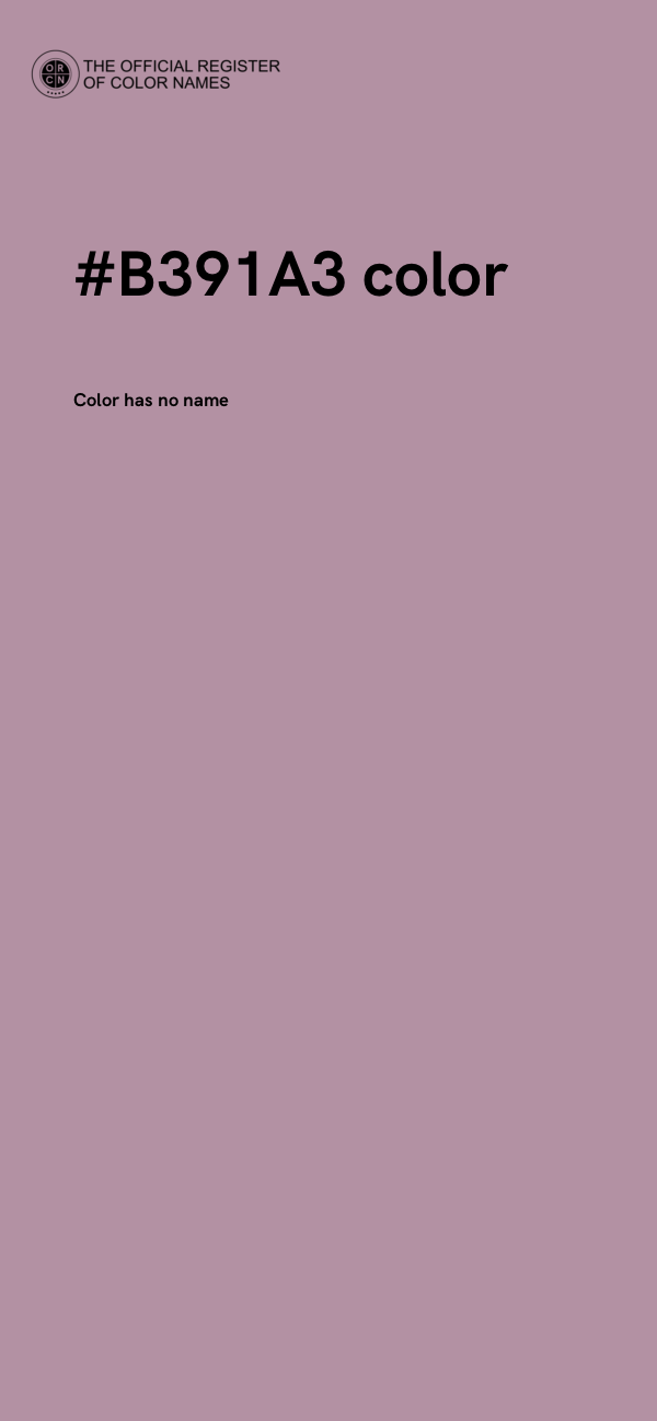 #B391A3 color image