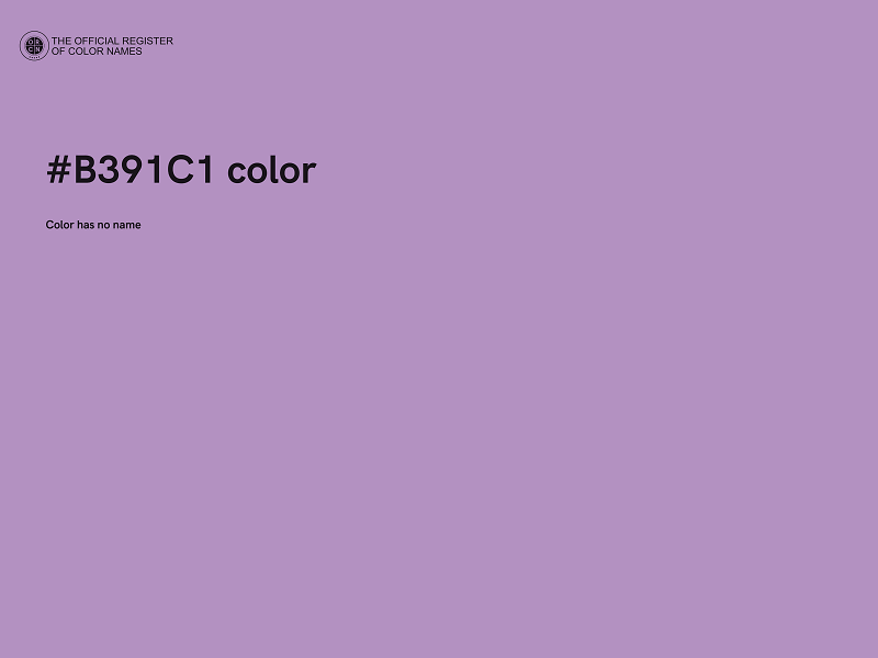 #B391C1 color image