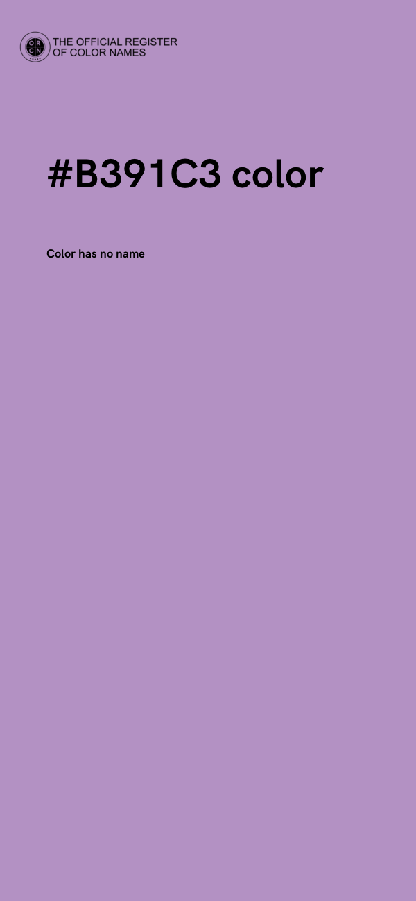 #B391C3 color image