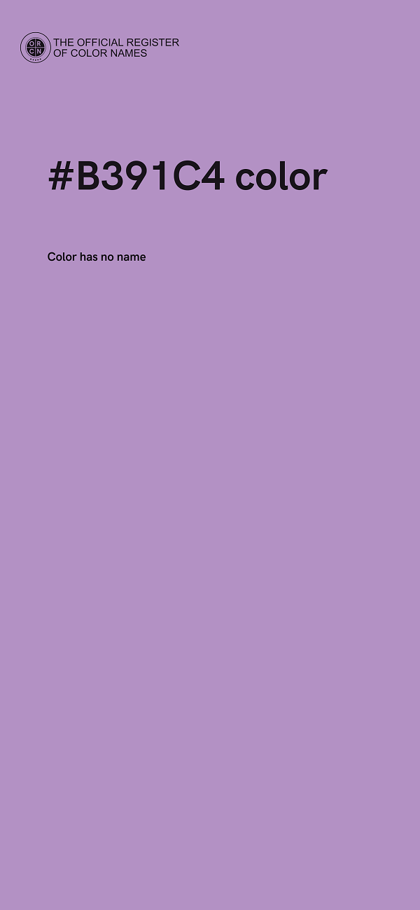 #B391C4 color image