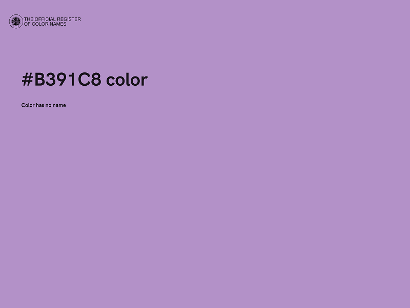 #B391C8 color image