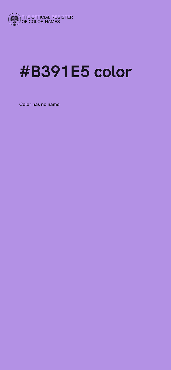 #B391E5 color image