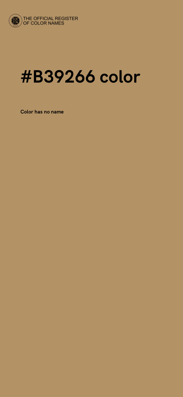 #B39266 color image