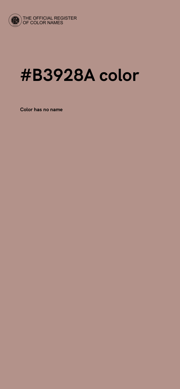 #B3928A color image