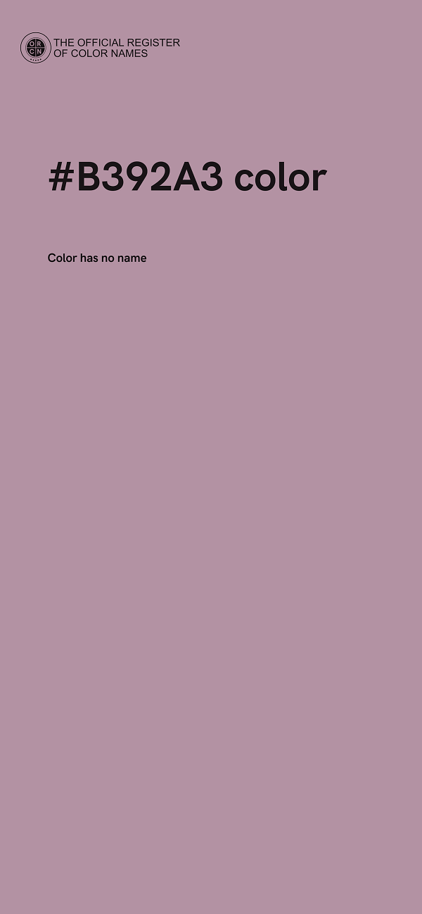 #B392A3 color image