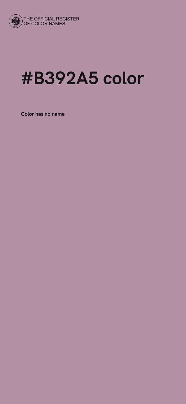 #B392A5 color image