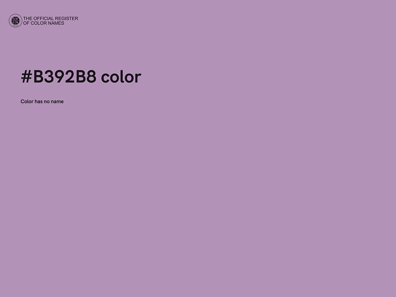 #B392B8 color image