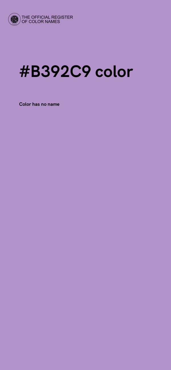#B392C9 color image