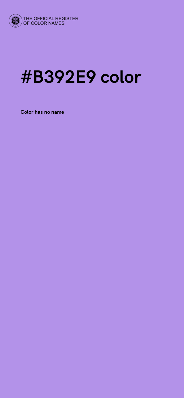 #B392E9 color image