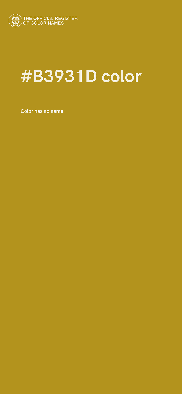 #B3931D color image