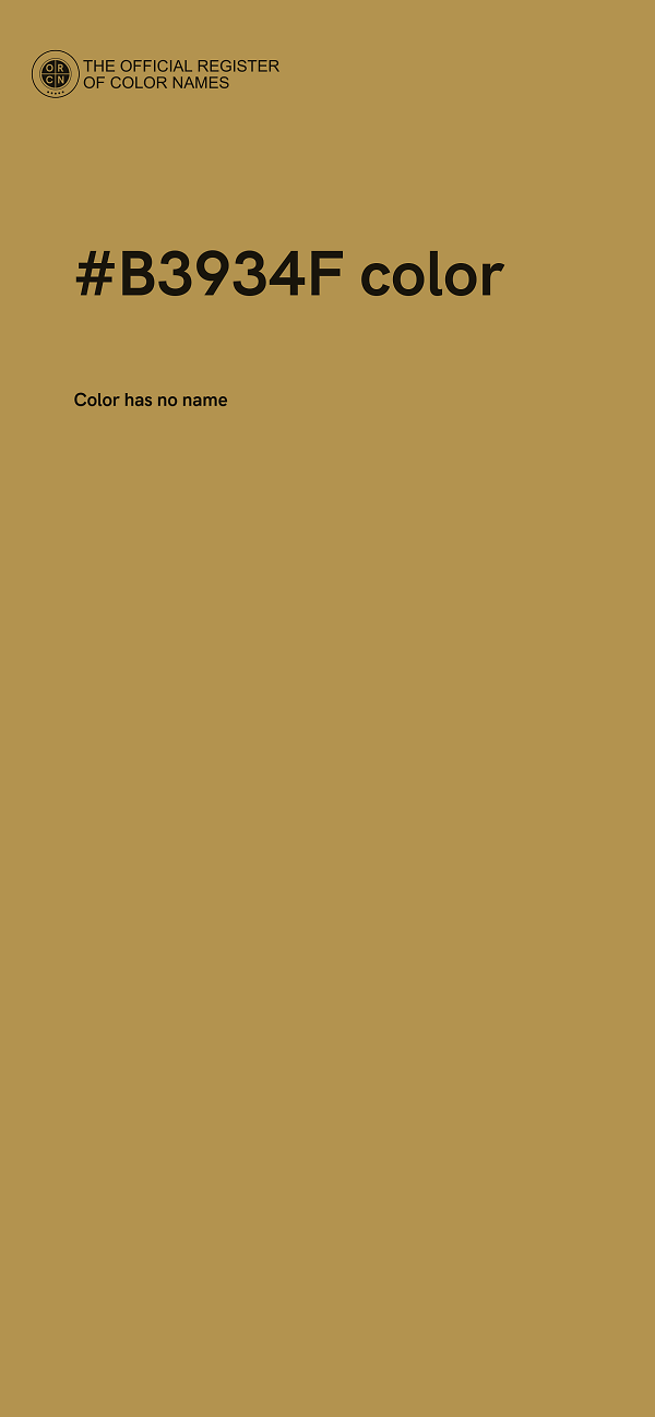 #B3934F color image