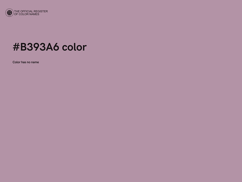 #B393A6 color image
