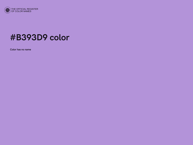 #B393D9 color image