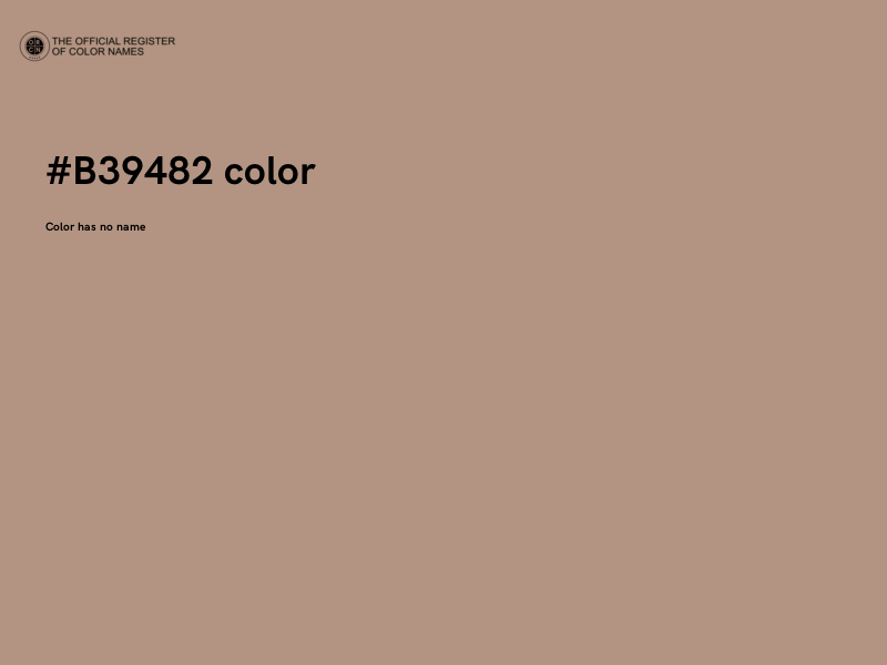 #B39482 color image