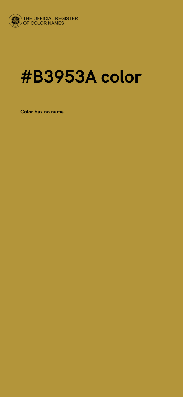 #B3953A color image