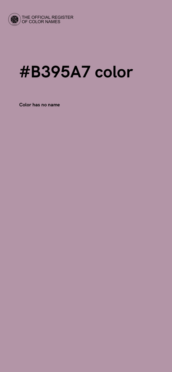 #B395A7 color image