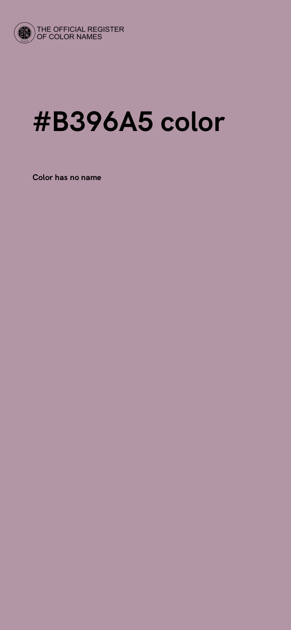 #B396A5 color image