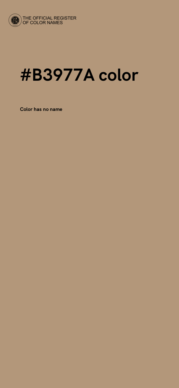 #B3977A color image