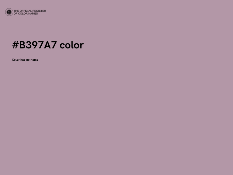 #B397A7 color image