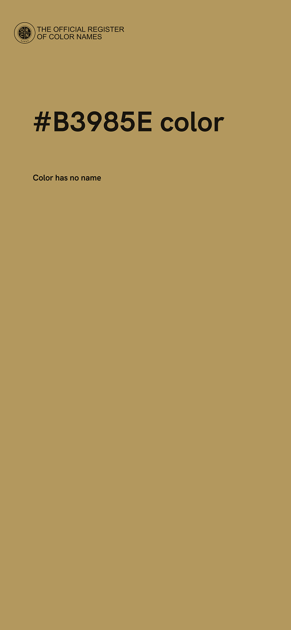 #B3985E color image