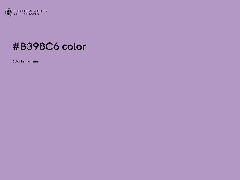 #B398C6 color image