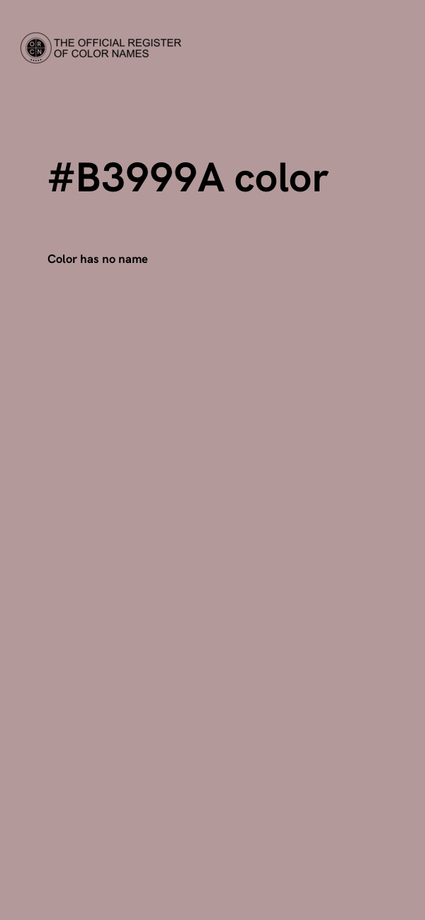 #B3999A color image