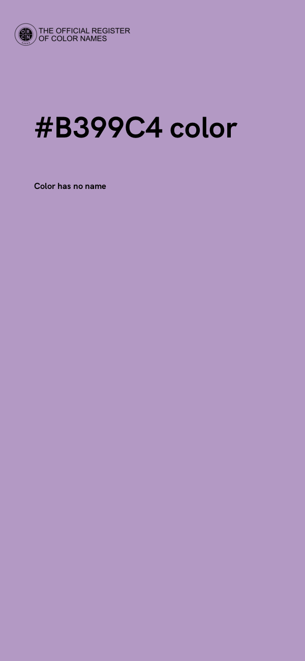#B399C4 color image