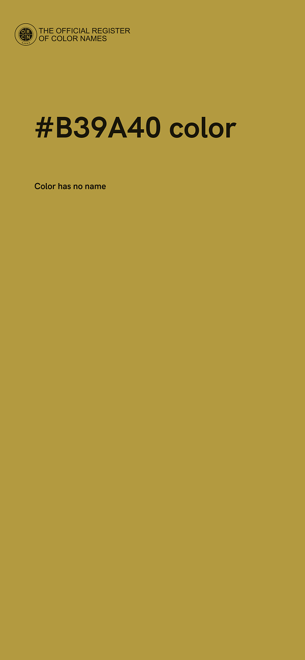 #B39A40 color image