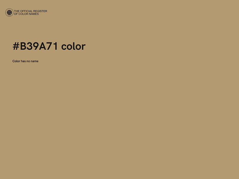 #B39A71 color image