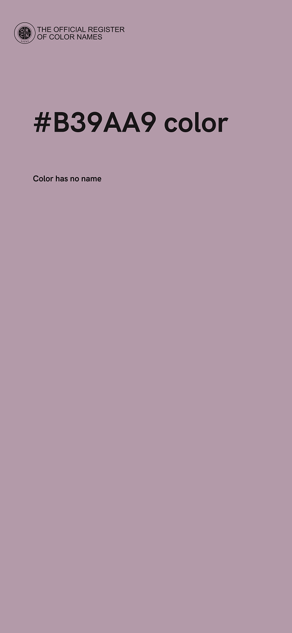 #B39AA9 color image