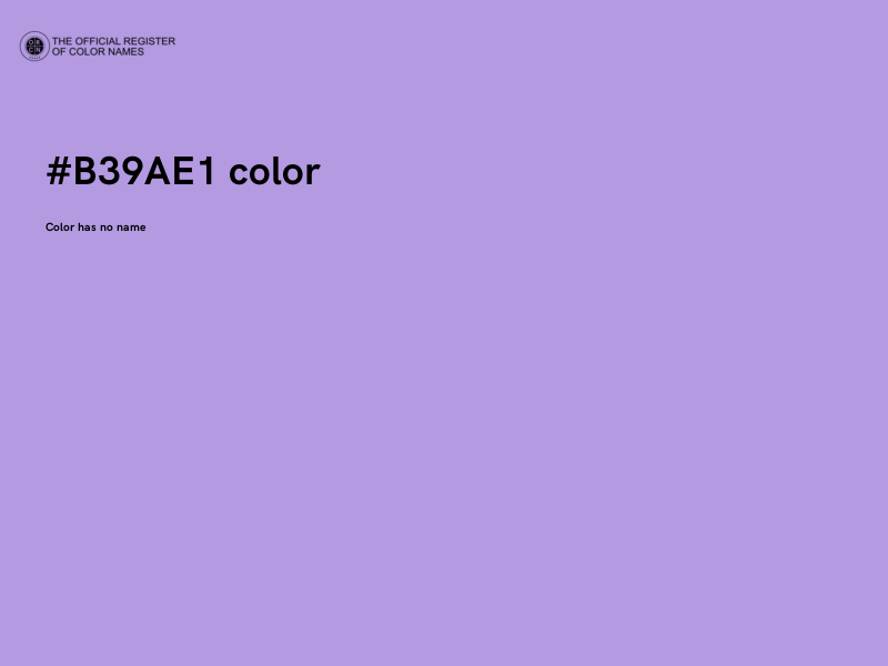 #B39AE1 color image