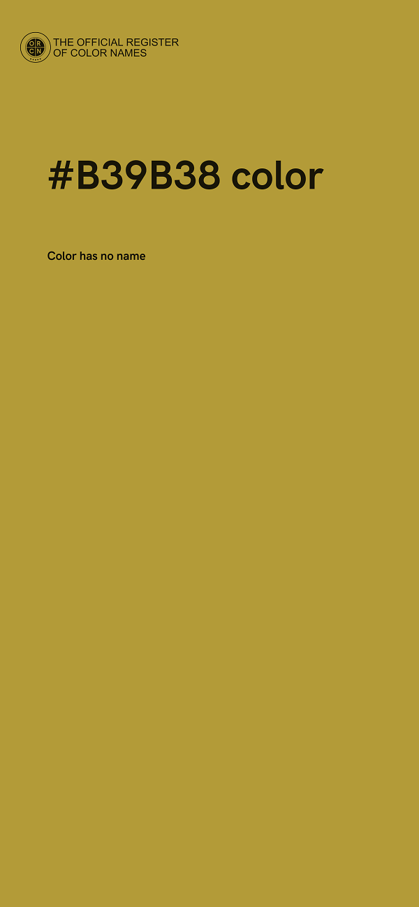 #B39B38 color image