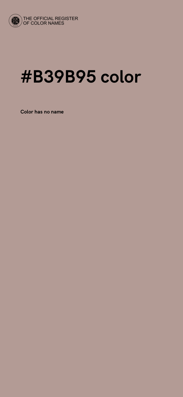 #B39B95 color image