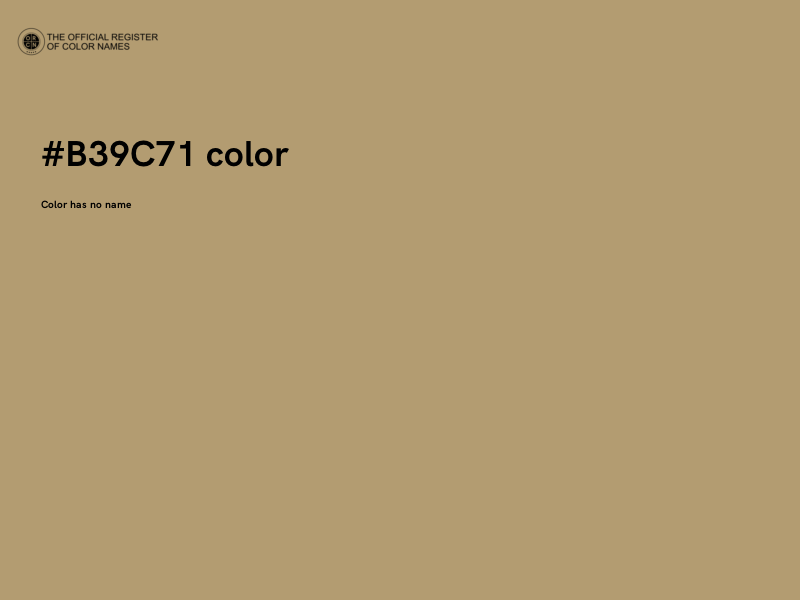 #B39C71 color image