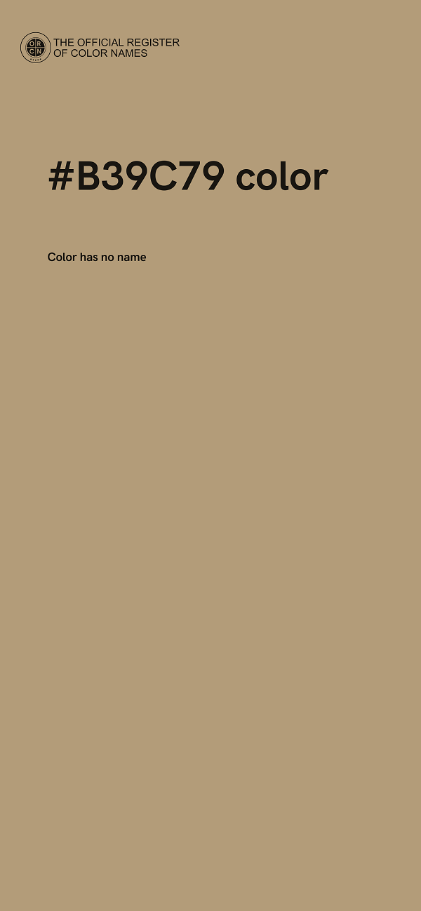 #B39C79 color image
