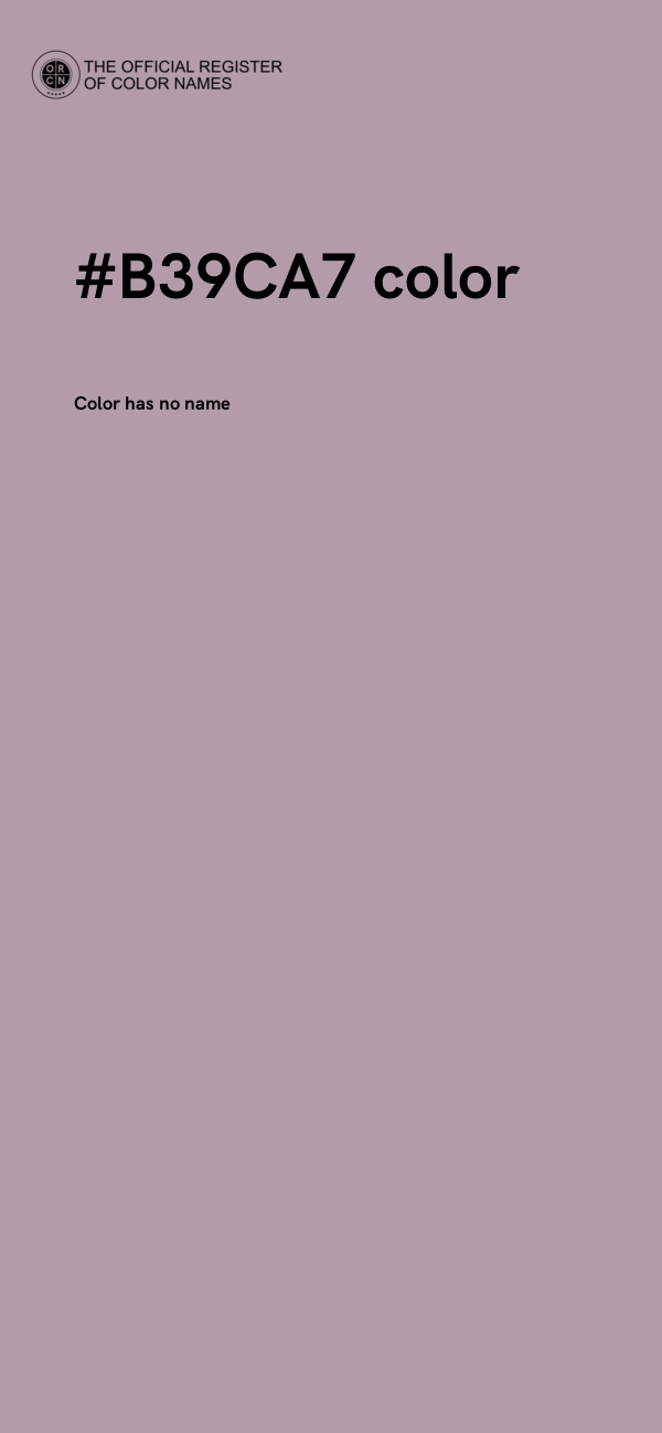 #B39CA7 color image