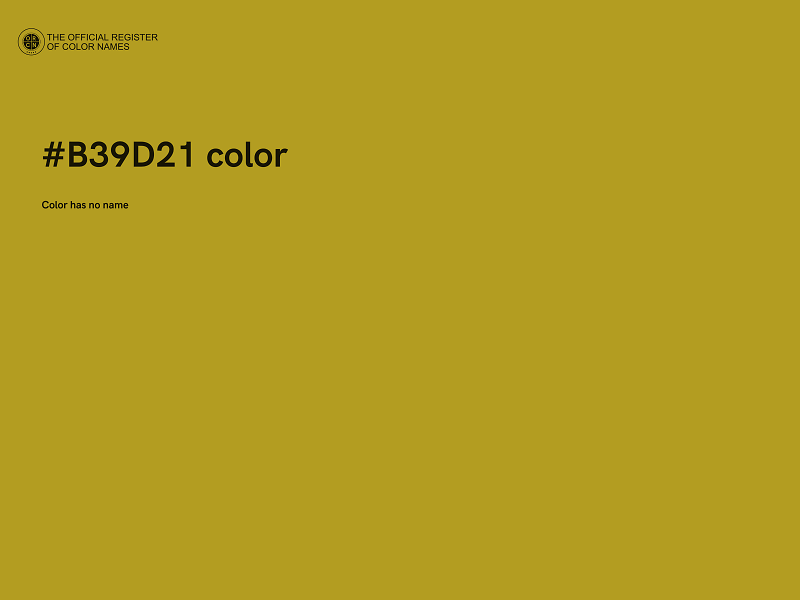 #B39D21 color image