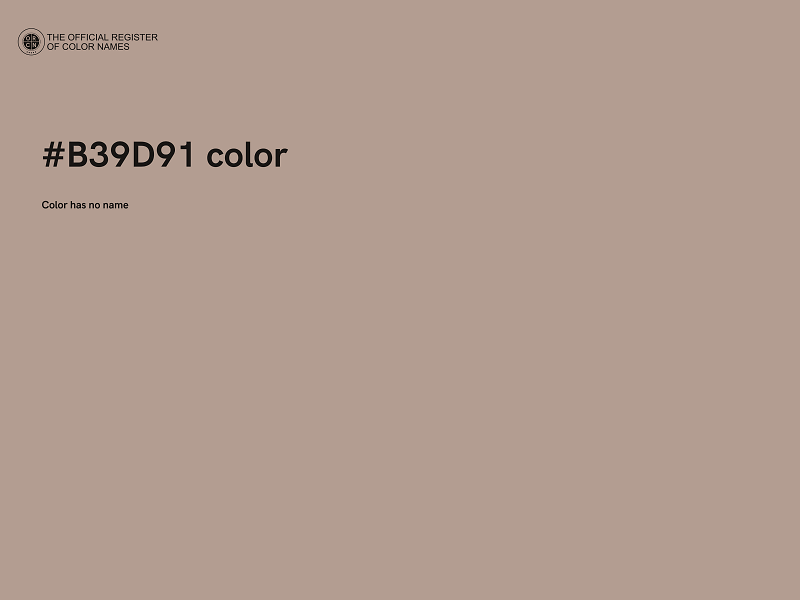 #B39D91 color image