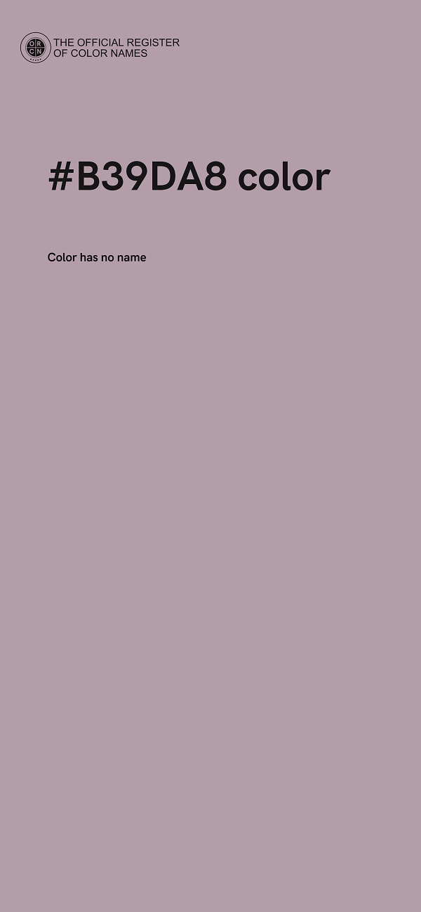 #B39DA8 color image