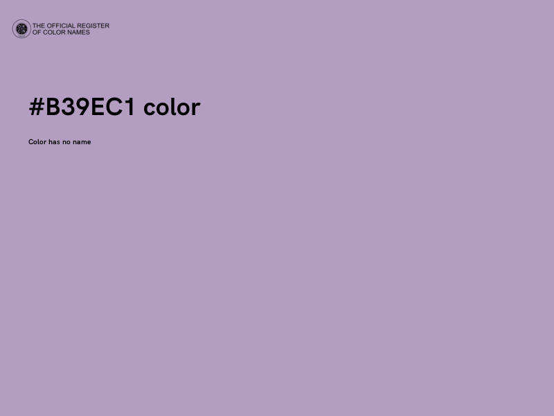 #B39EC1 color image