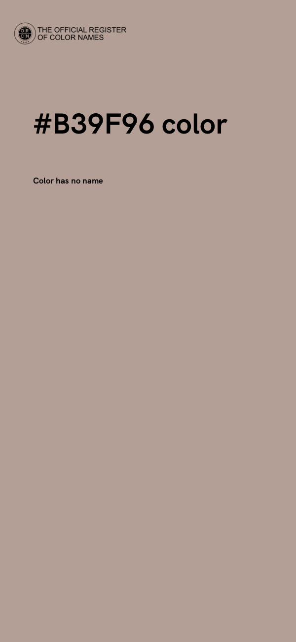 #B39F96 color image